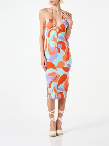 Longuette Cutout Wave Printed Dress Farah - MC2 Saint Barth - Modalova