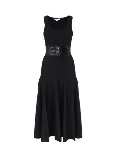 Alaia Midi Dress With Belt - Alaia - Modalova