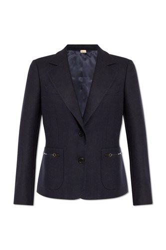 Horsebit Detailed Buttoned Blazer - Gucci - Modalova