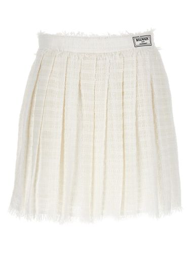 Balmain Tweed Skater Skirt - Balmain - Modalova