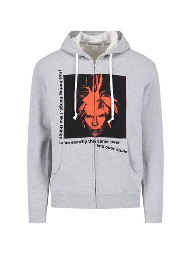 Printed Zip Sweatshirt - Comme des Garçons - Modalova