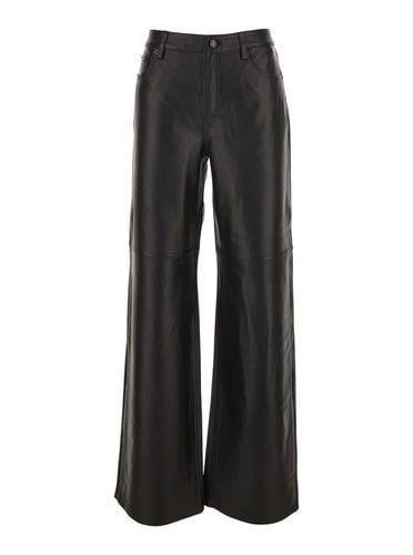 Pants With Belt Loops In Leather Woman - Michael Kors - Modalova