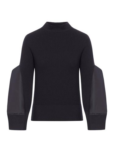 Sacai Black Cotton Blend Sweater - Sacai - Modalova