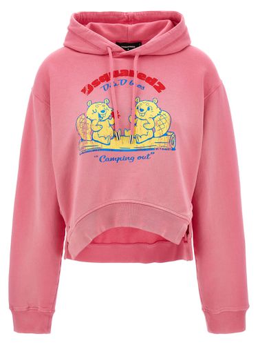 Dsquared2 Printed Hoodie - Dsquared2 - Modalova