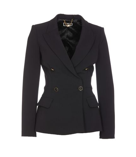 Double Breasted Jacket - Elisabetta Franchi - Modalova