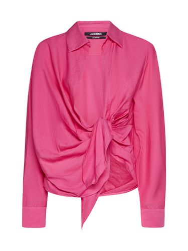 La Chemise Bahia Draped Shirt - Jacquemus - Modalova