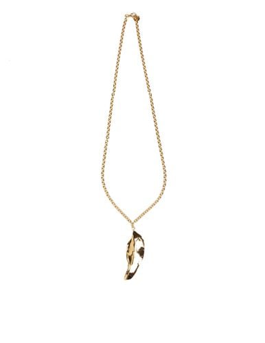 Metal Necklace With Leaf Pendant - Marni - Modalova