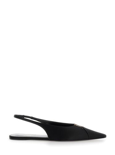 Babylon Slingback Ballet Shoes In Crêpe Satin Woman - Saint Laurent - Modalova