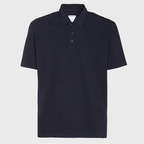 Black Cotton Polo Shirt - Bottega Veneta - Modalova