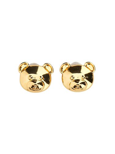 Moschino Teddy Bear Clip Earrings - Moschino - Modalova