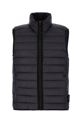 Midnight Blue Nylon Sleeveless Down Jacket - Stone Island - Modalova