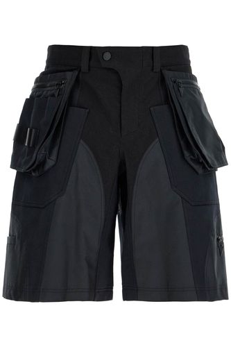 Bi-material Cargo Bermuda Shorts - Mugler - Modalova