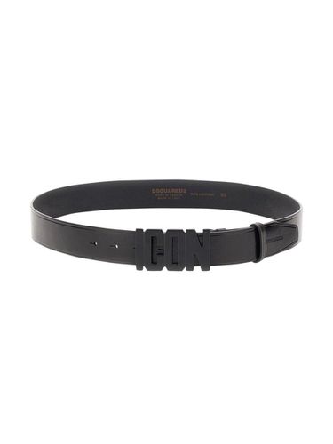 Dsquared2 Icon Plaque Buckle Belt - Dsquared2 - Modalova