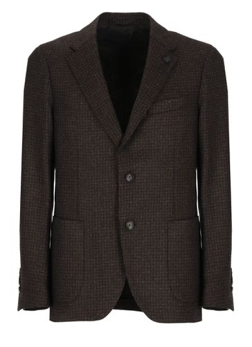 Lardini Brown Fabric Jacket - Lardini - Modalova