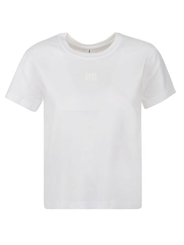 Puff Logo Bound Neck Essential Shrunk T-shirt - Alexander Wang - Modalova