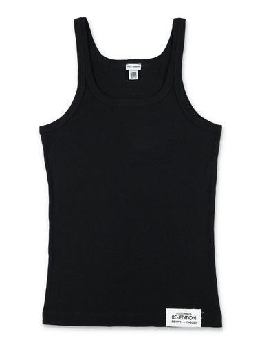 Logo Patch Scoop Neck Tank Top - Dolce & Gabbana - Modalova