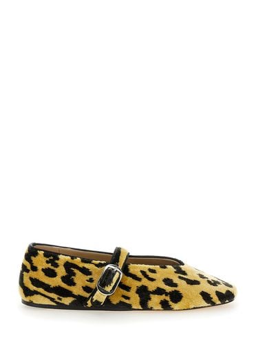 Stella Ballerinas With All-over Leopard Print In Velvet Woman - Le Monde Beryl - Modalova