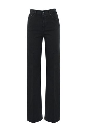 Amber Trousers In Cotton And Lyocell - Dondup - Modalova