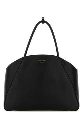 Prada Black Leather Shopping Bag - Prada - Modalova