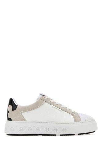 Two-tone Leather And Suede Ladybug Sneakers - Tory Burch - Modalova