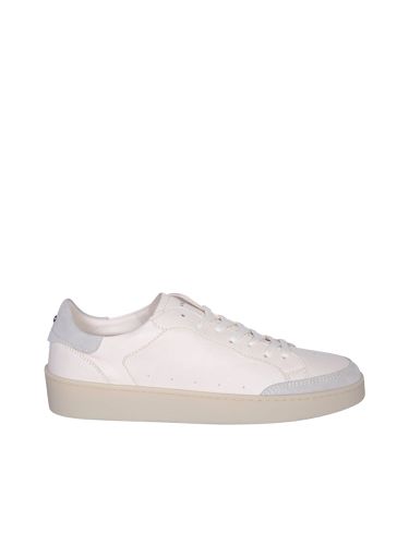 Canali Bi-material White Sneakers - Canali - Modalova