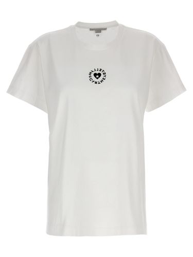 Cotton T-shirt With Circular Logo - Stella McCartney - Modalova