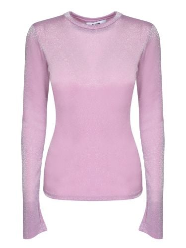 MSGM Lurex Pink Top - MSGM - Modalova