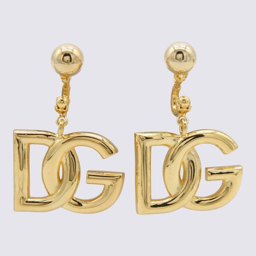 Gold-tone Brass Earrings - Dolce & Gabbana - Modalova