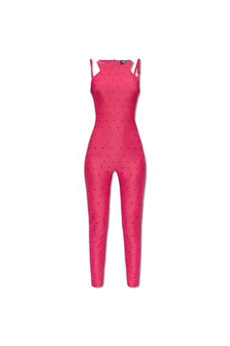 Jumpsuit With Shoulder Straps - Versace Jeans Couture - Modalova