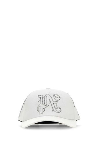 White Cotton Baseball Cap - Palm Angels - Modalova