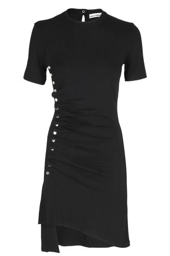 Black Mini Dress With Draping - Paco Rabanne - Modalova