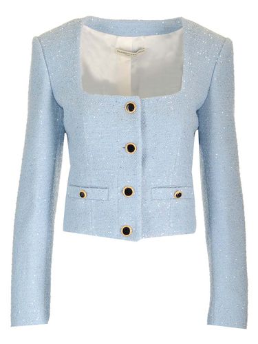 Tweed Cropped Jacket - Alessandra Rich - Modalova