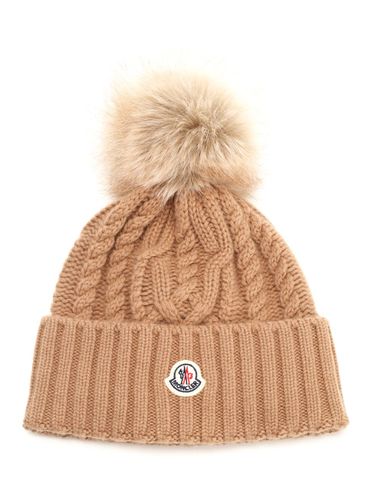 Moncler Cable Knit Beanie - Moncler - Modalova