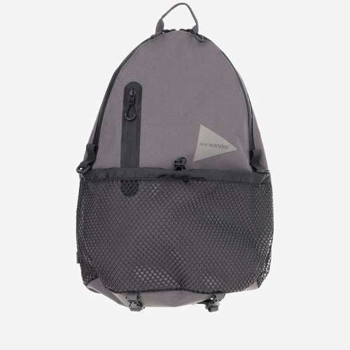 Cotton Blend Backpack With Logo - And Wander - Modalova