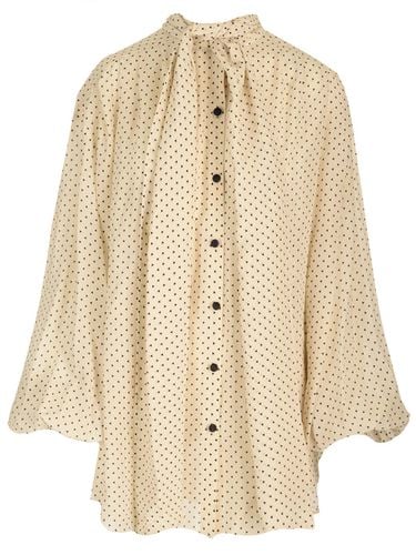 Silk Shirt With Lavalli Collar - Balmain - Modalova