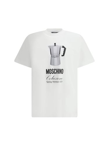 Moschino T-shirt With Coffee Maker - Moschino - Modalova