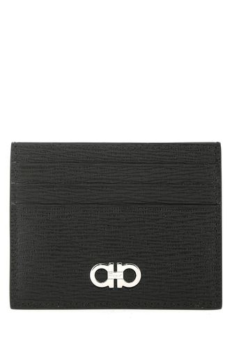 Two-tone Leather Card Holder - Ferragamo - Modalova