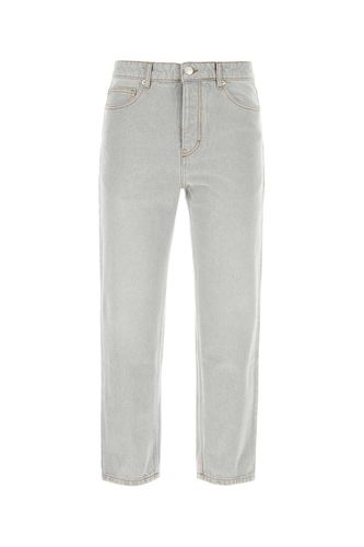 Logo Patch Straight Leg Jeans - Ami Alexandre Mattiussi - Modalova