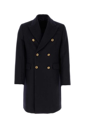 Prada Midnight Blue Wool Blend Coat - Prada - Modalova