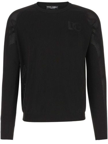 Perforated Detailed Crewneck Sweatshirt - Dolce & Gabbana - Modalova