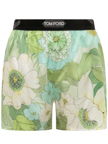 Shorts With Floral Decoration - Tom Ford - Modalova