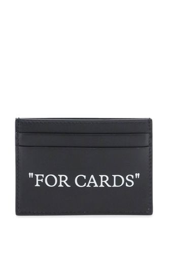 Bookish Card Holder With Lettering - Off-White - Modalova