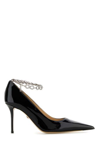 Leather Bow Chain Pumps - Mach & Mach - Modalova