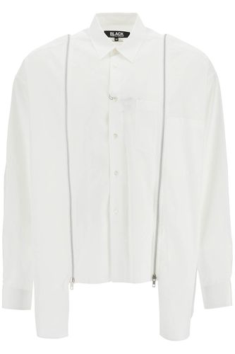 Shirt With Functional Zip - Black Comme des Garçons - Modalova