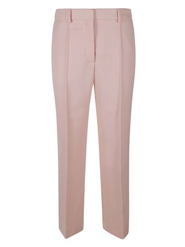 Regular Fit Cropped Plain Trousers - Lanvin - Modalova