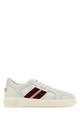 White Leather And Fabric Melys Sneakers - Bally - Modalova