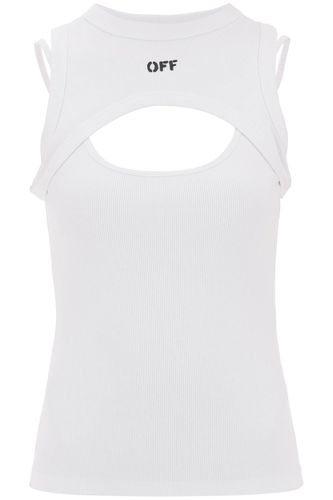 Off Stamp Rib Round Rowing Top - Off-White - Modalova