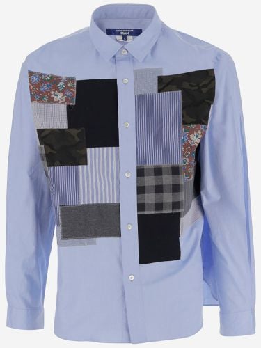 Cotton Blend Shirt With Patchwork Pattern - Junya Watanabe - Modalova