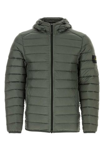 Dark Green Nylon Down Jacket - Stone Island - Modalova