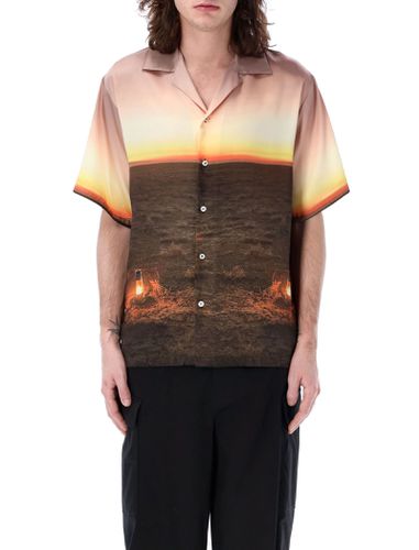 MSGM Bowling Shirt Safari Print - MSGM - Modalova